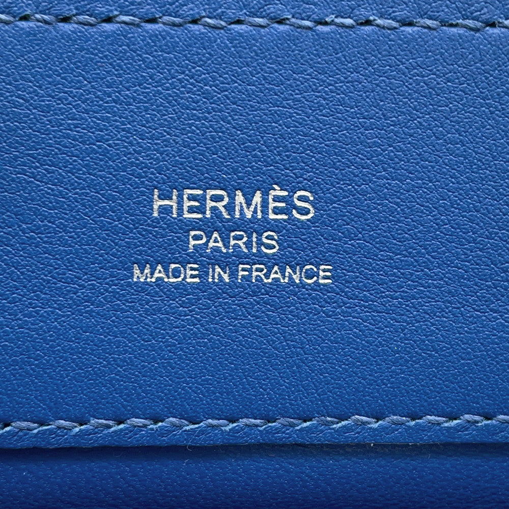 HERMES SacAline Mini Blue france Swift Leather