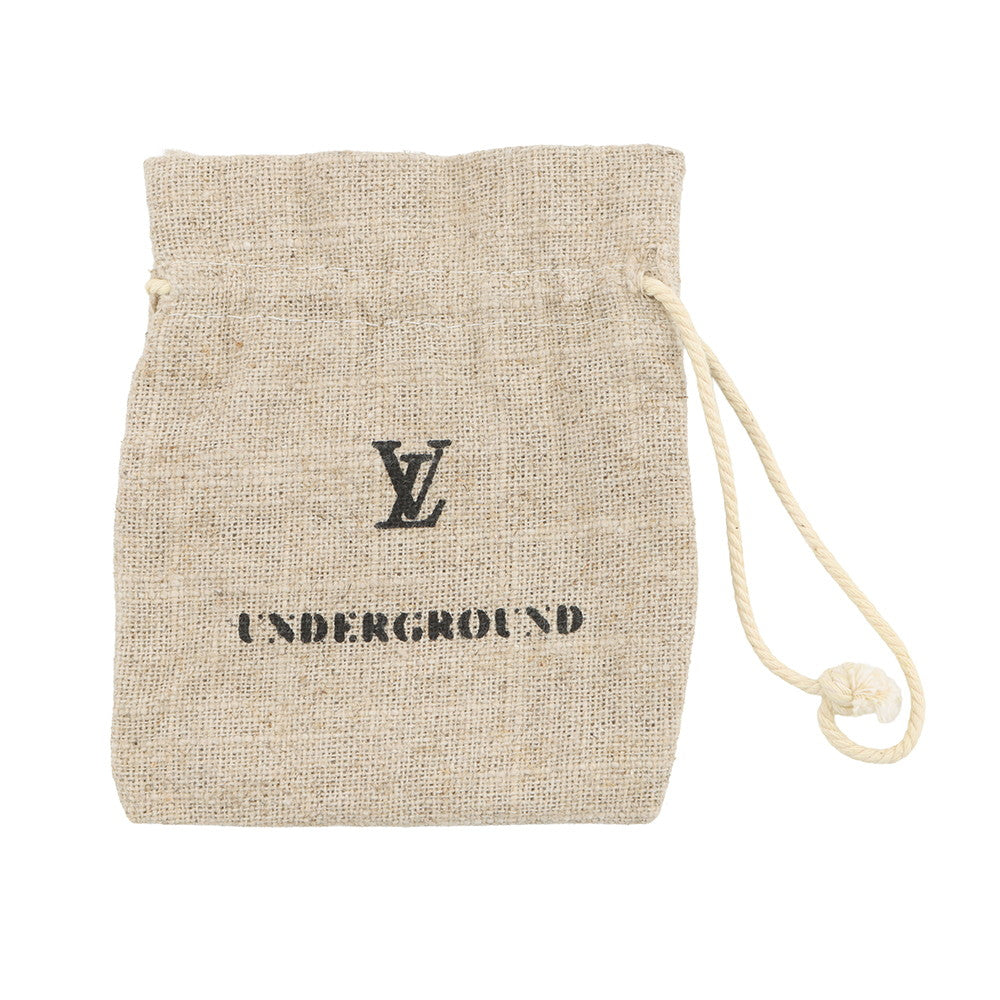 LOUIS VUITTON Comme des Garçons Collaboration Card Case Beige Leather