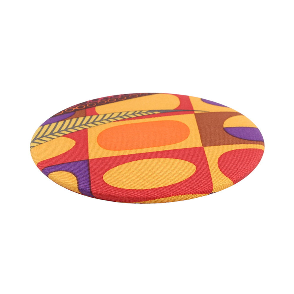 HERMES Petit H Brooch Multicolor Silk
