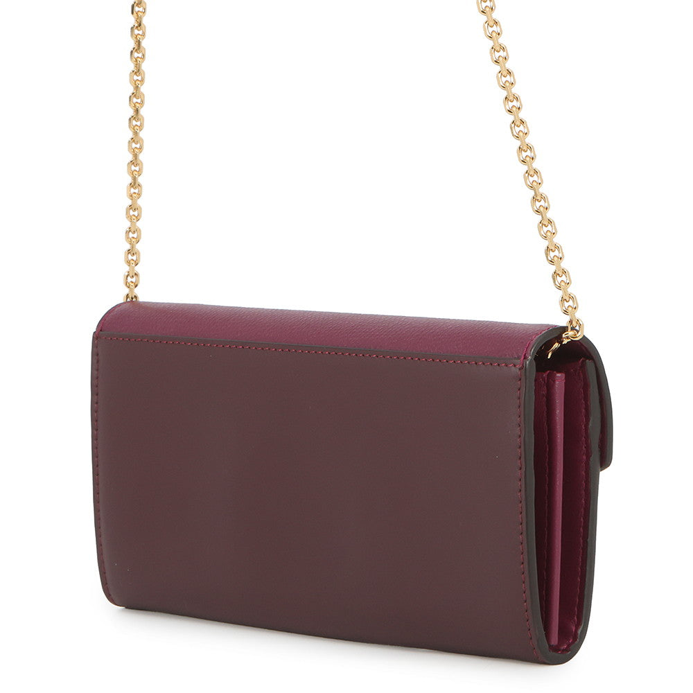 FENDI FFDiamond Chain Wallet Bordeaux/Purple8M0365 ALV4 Leather