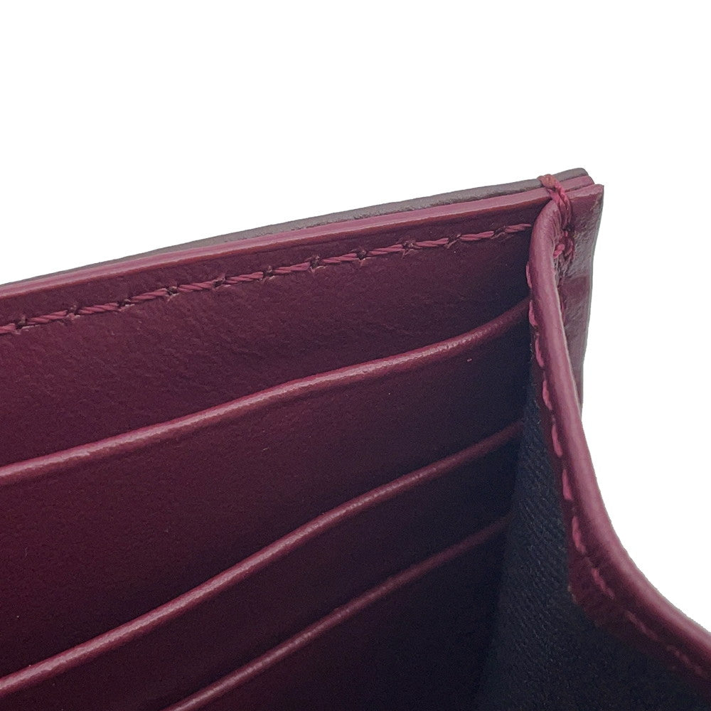 FENDI FFDiamond Chain Wallet Bordeaux/Purple8M0365 ALV4 Leather