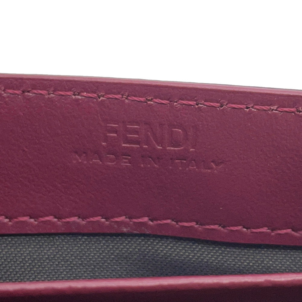 FENDI FFDiamond Chain Wallet Bordeaux/Purple8M0365 ALV4 Leather