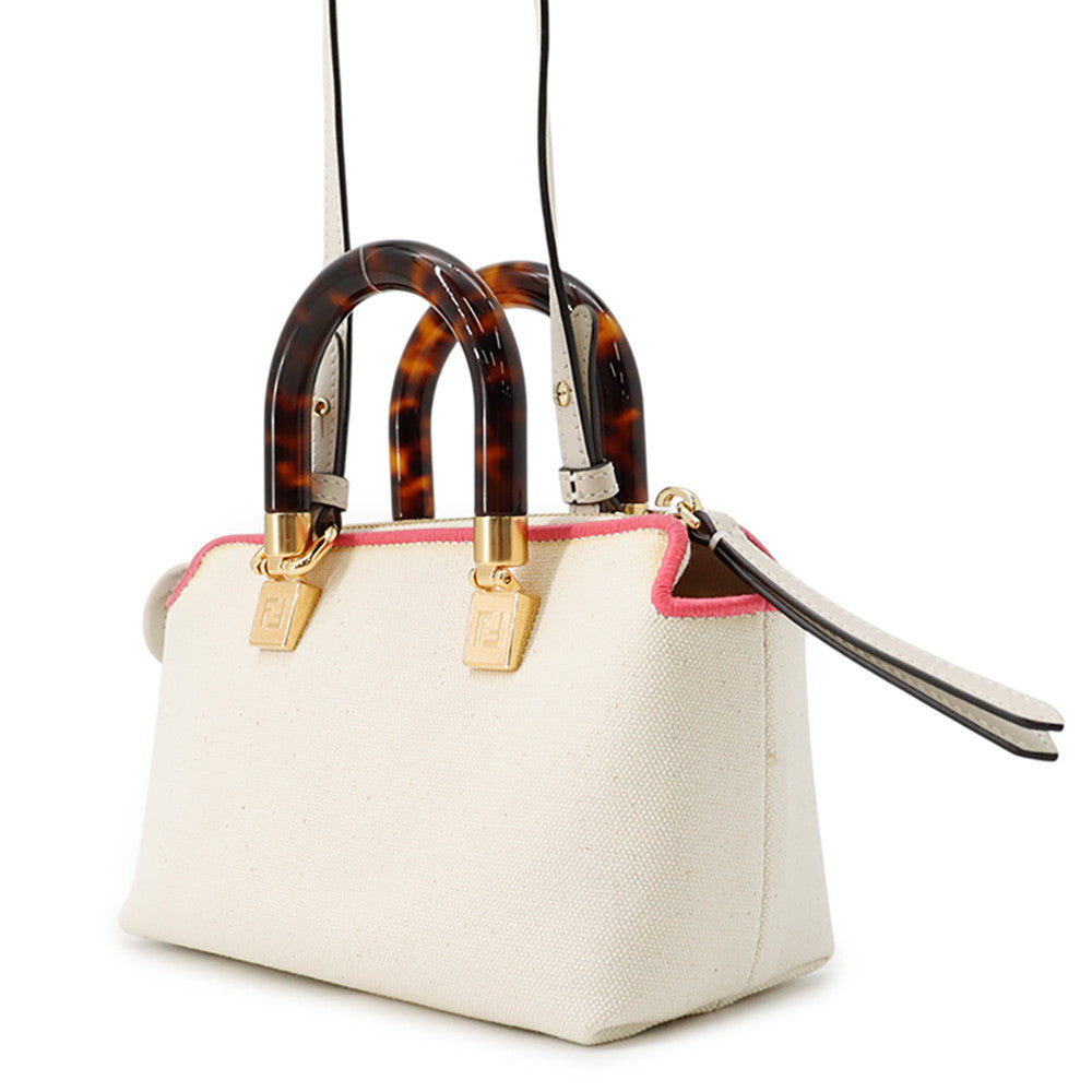 FENDI By the way White/Pink8BS067 ANVG Canvas Size Mini