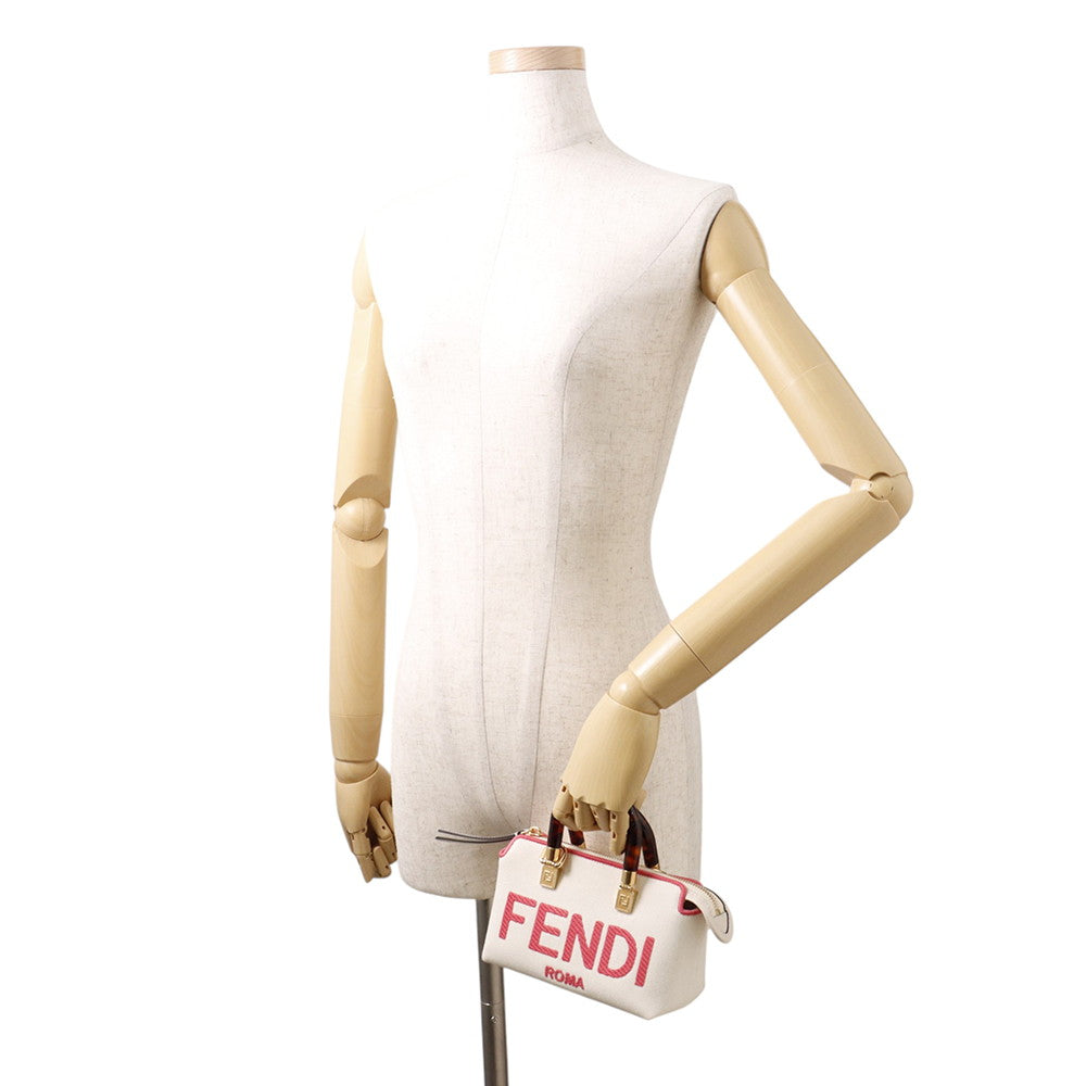 FENDI By the way White/Pink8BS067 ANVG Canvas Size Mini