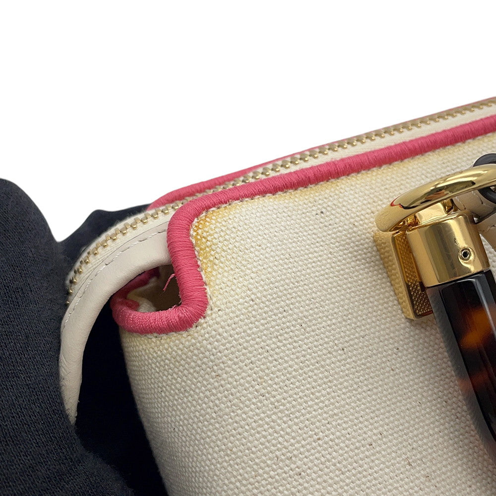 FENDI By the way White/Pink8BS067 ANVG Canvas Size Mini