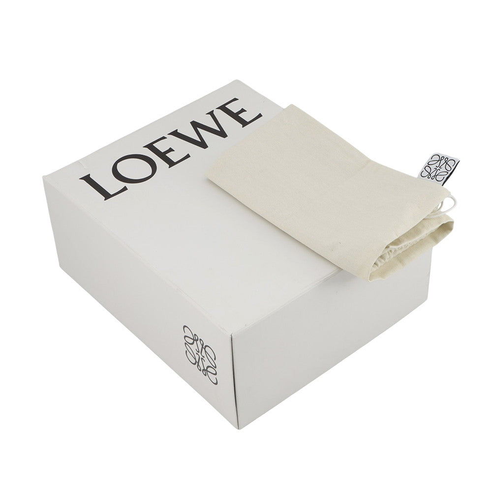 LOEWE Anagram Square Tote Green/WhiteA933C05X01 Canvas Leather