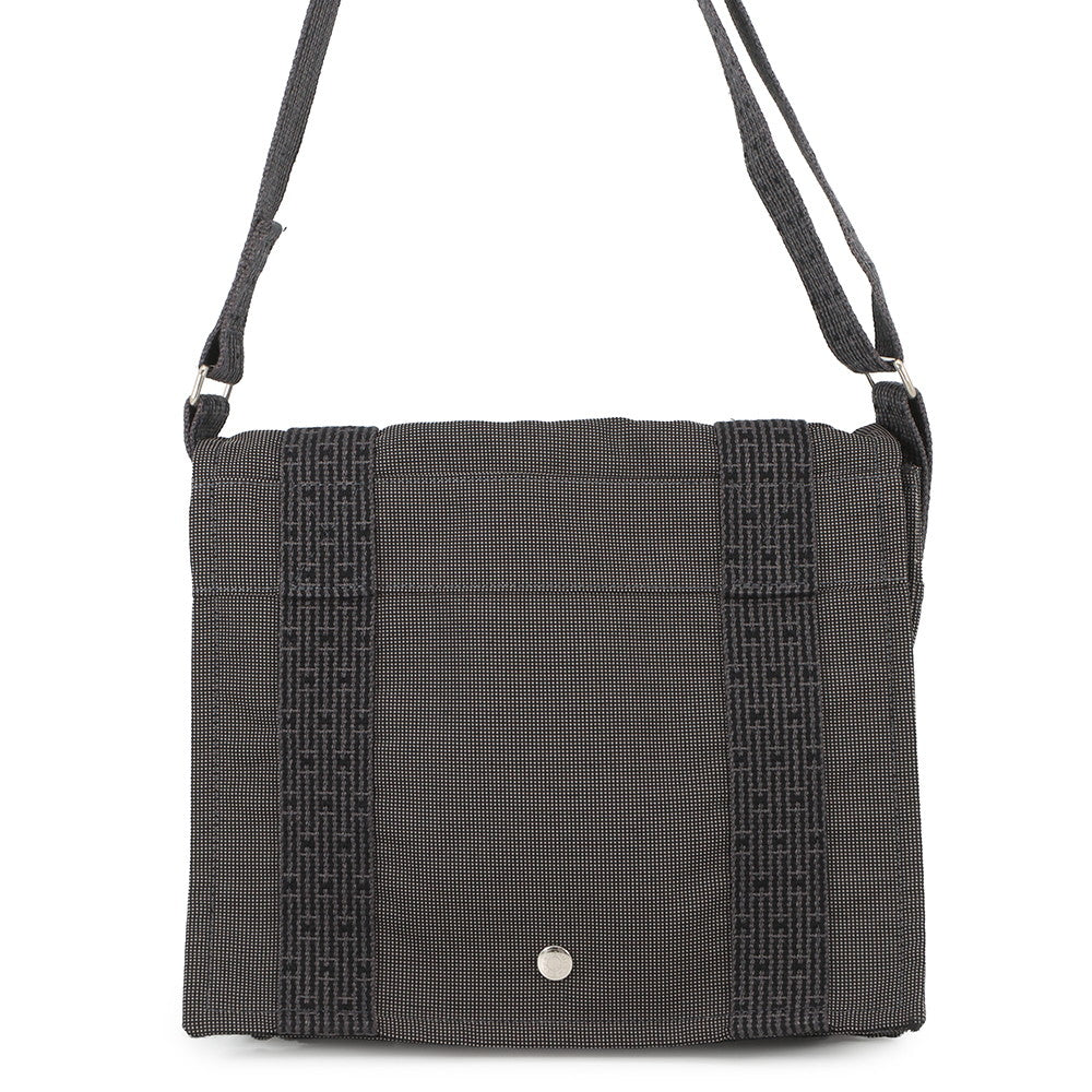 HERMES Her Line Bassas Gray Canvas Size PM