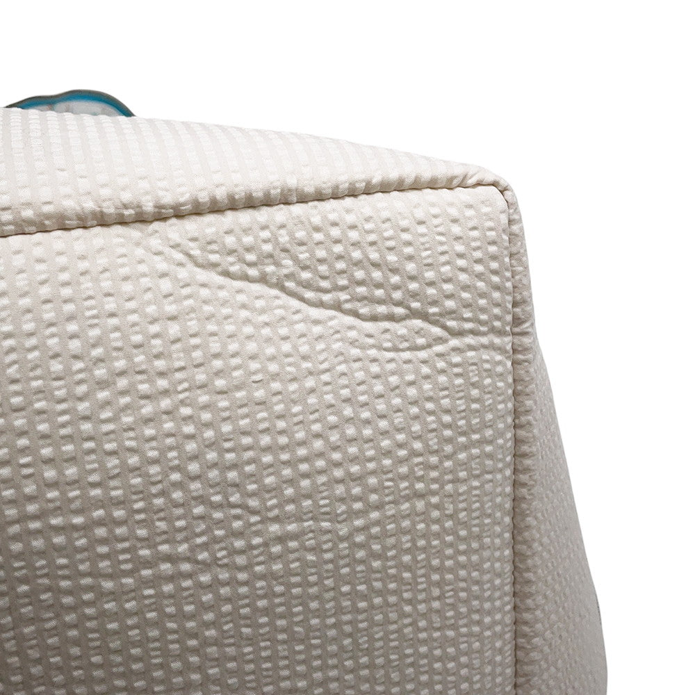 HERMES Gabriole Togo Ivory/Blue Cotton100% Size MM