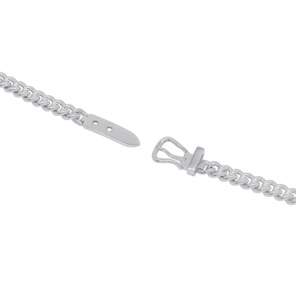 HERMES BoucleSellier Inflexible Necklace Size 42H125209B SV925