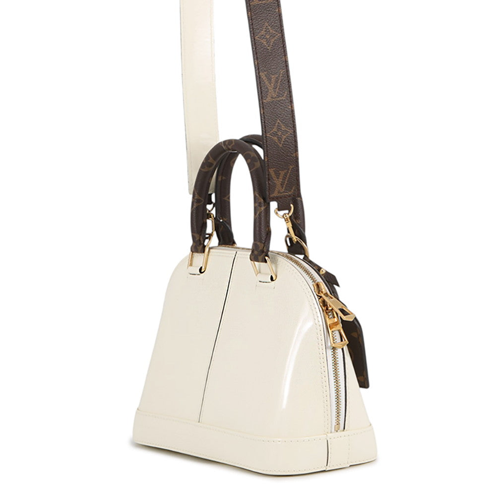 LOUIS VUITTON Alma BlancM51904 Monogram Vernis Leather Monogram Size BB