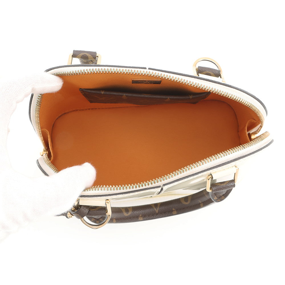 LOUIS VUITTON Alma BlancM51904 Monogram Vernis Leather Monogram Size BB