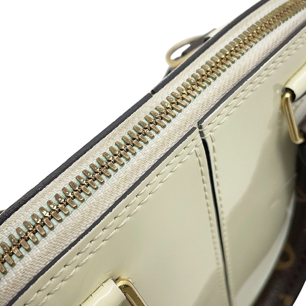 LOUIS VUITTON Alma BlancM51904 Monogram Vernis Leather Monogram Size BB