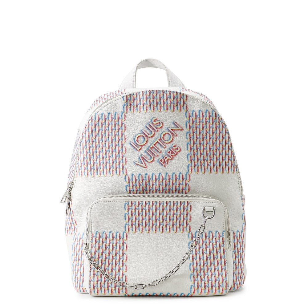 LOUIS VUITTON Racer Backpack WhiteM20664 Damier Spray