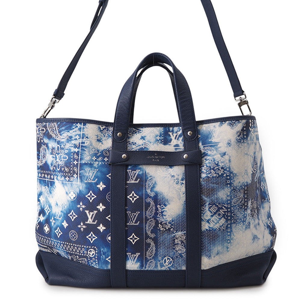 LOUIS VUITTON Trolley tote BlueM20553 Monogram ・Bandana