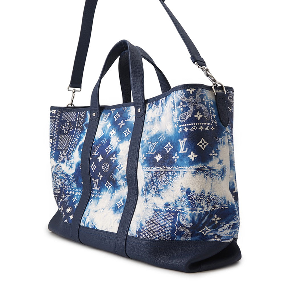 LOUIS VUITTON Trolley tote BlueM20553 Monogram ・Bandana