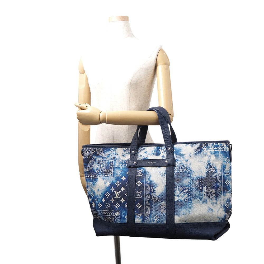 LOUIS VUITTON Trolley tote BlueM20553 Monogram ・Bandana