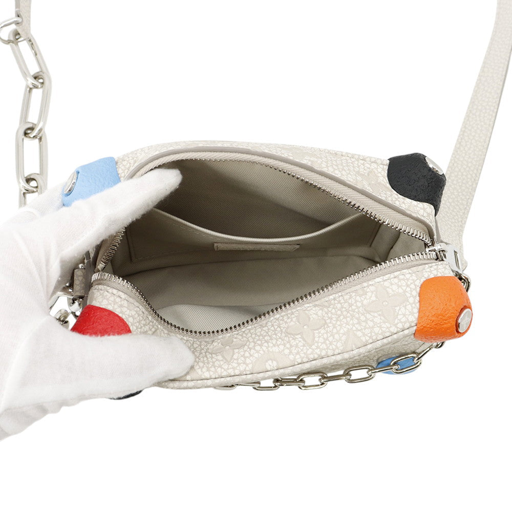 LOUIS VUITTON Climbing Mini Soft Trunk Gray/MulticolorM81606 Monogram・Taurillon
