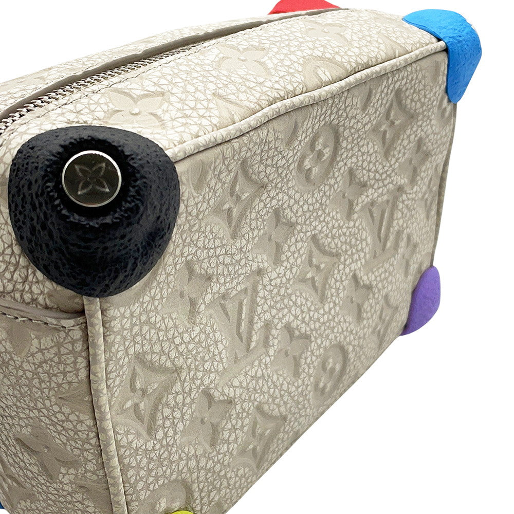 LOUIS VUITTON Climbing Mini Soft Trunk Gray/MulticolorM81606 Monogram・Taurillon
