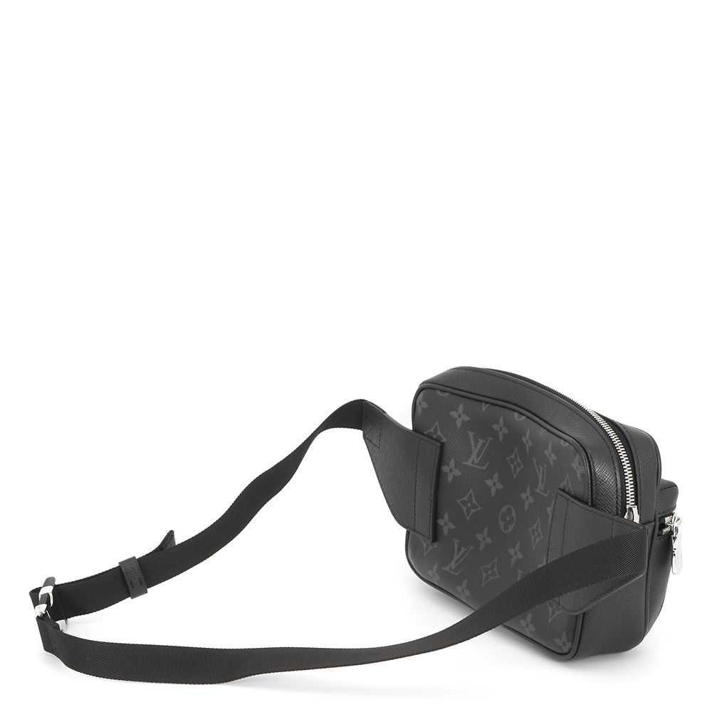 LOUIS VUITTON Bumbag / Outdoor NoirM30245 Monogram Eclipse Taiga Leather