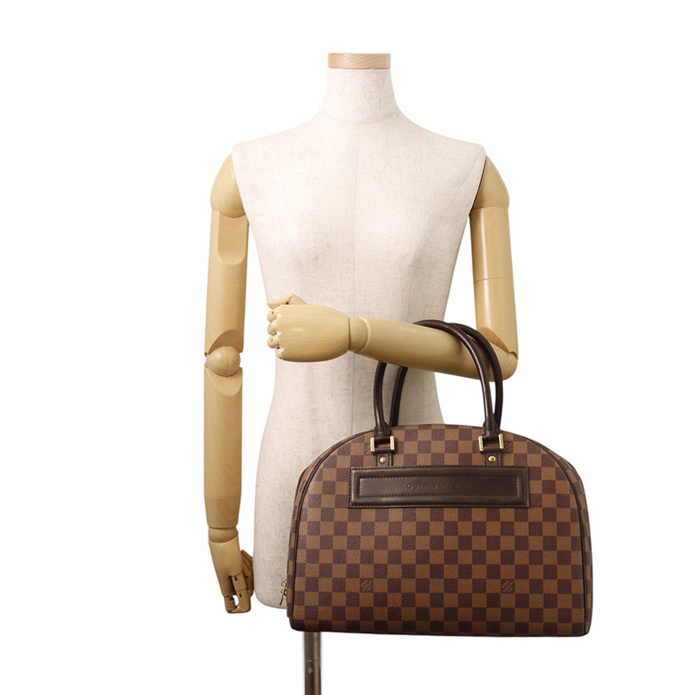 LOUIS VUITTON Nolita RedN41455 Damier Ebene Canvas