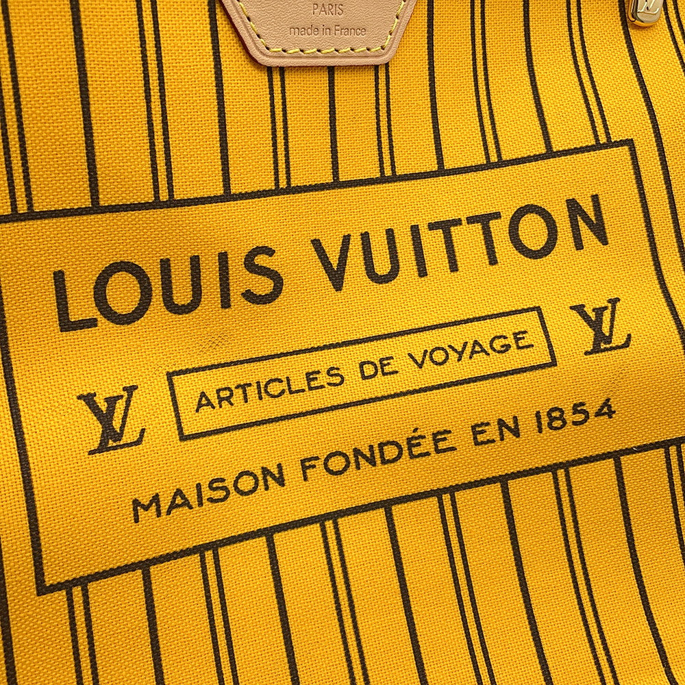 LOUIS VUITTON Neverfull・Inside Out JauneSaffronM11947 Monogram Size MM