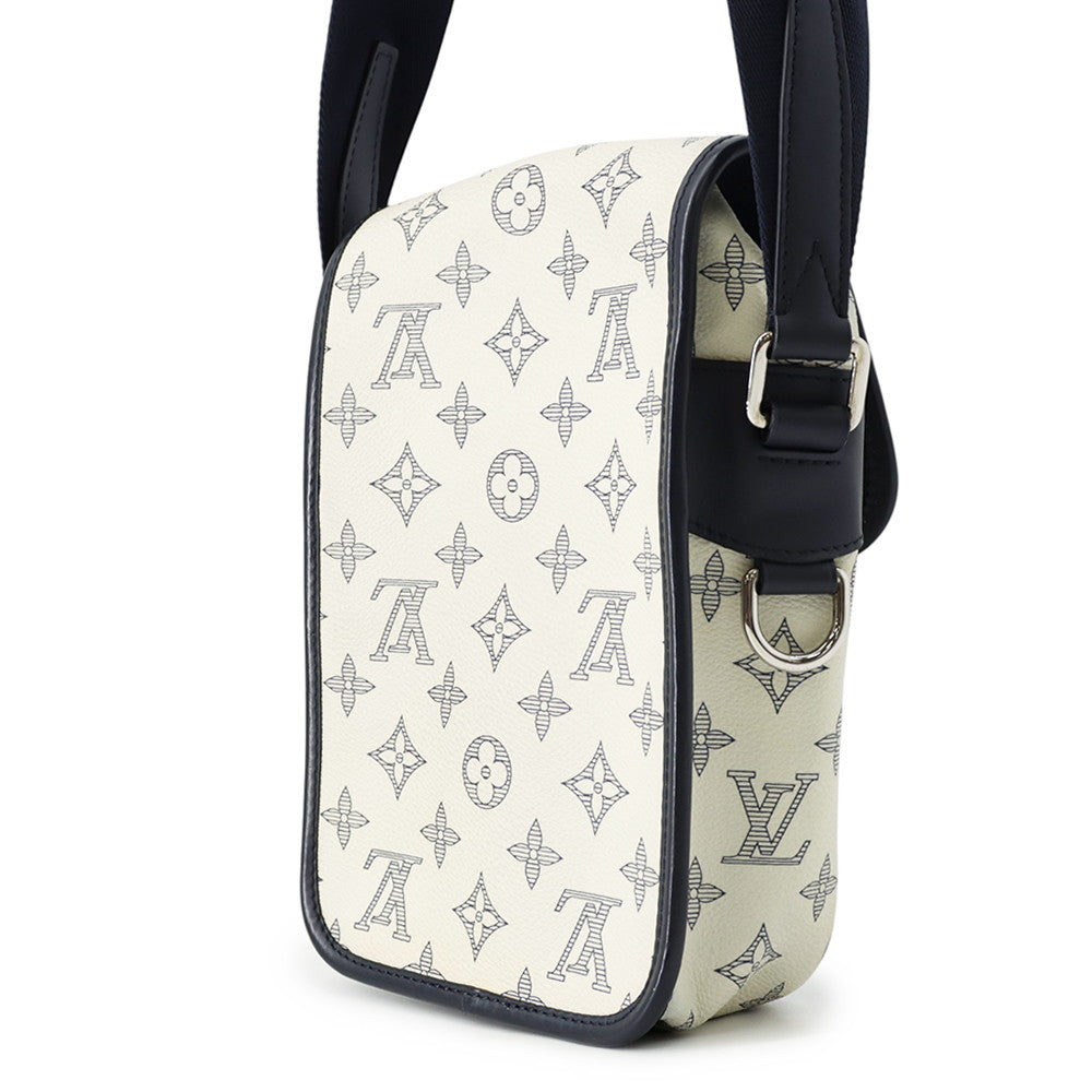 LOUIS VUITTON Messenger White/NavyM54247 Monogram / Savannah Size BB