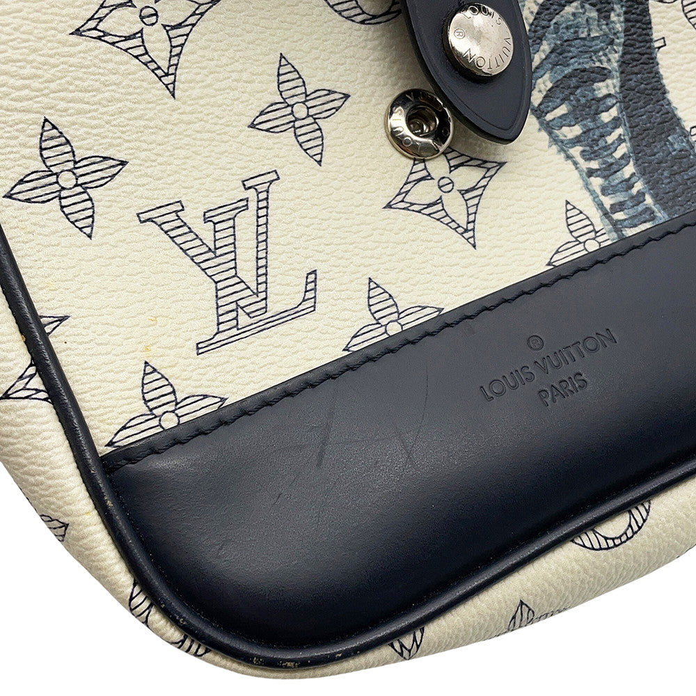 LOUIS VUITTON Messenger White/NavyM54247 Monogram / Savannah Size BB