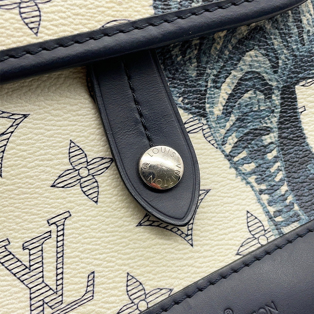 LOUIS VUITTON Messenger White/NavyM54247 Monogram / Savannah Size BB
