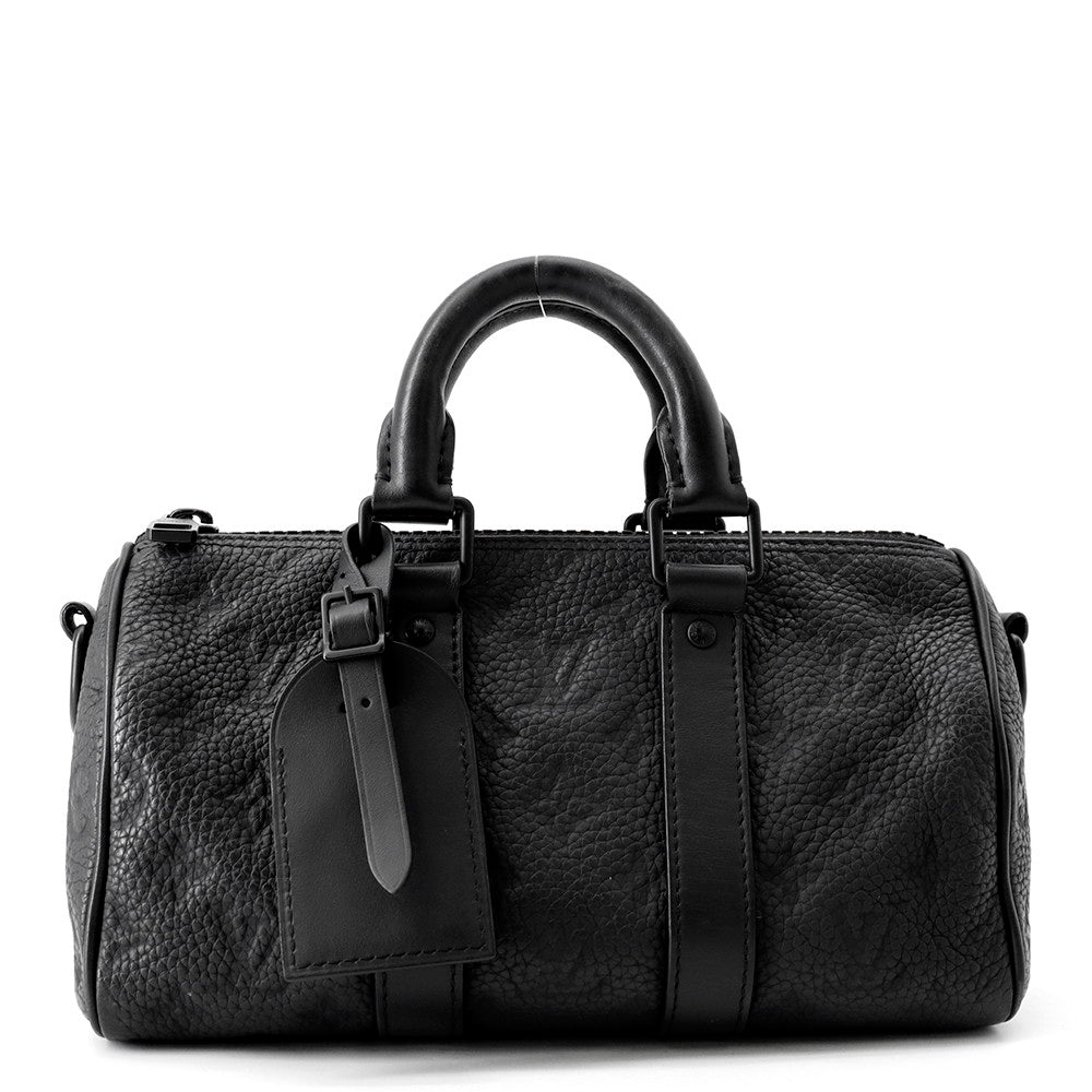 LOUIS VUITTON Keepall Bandouliere NoirM20900 Monogram・Taurillon Size 25