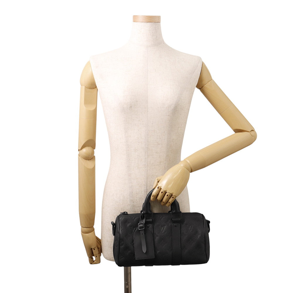 LOUIS VUITTON Keepall Bandouliere NoirM20900 Monogram・Taurillon Size 25