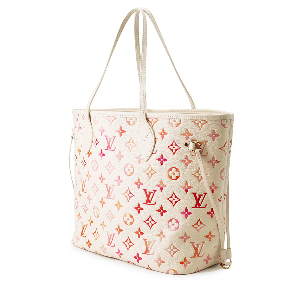LOUIS VUITTON Neverfull Sunrise AquarelleM47080 Monogram Empreinte Leather Size MM