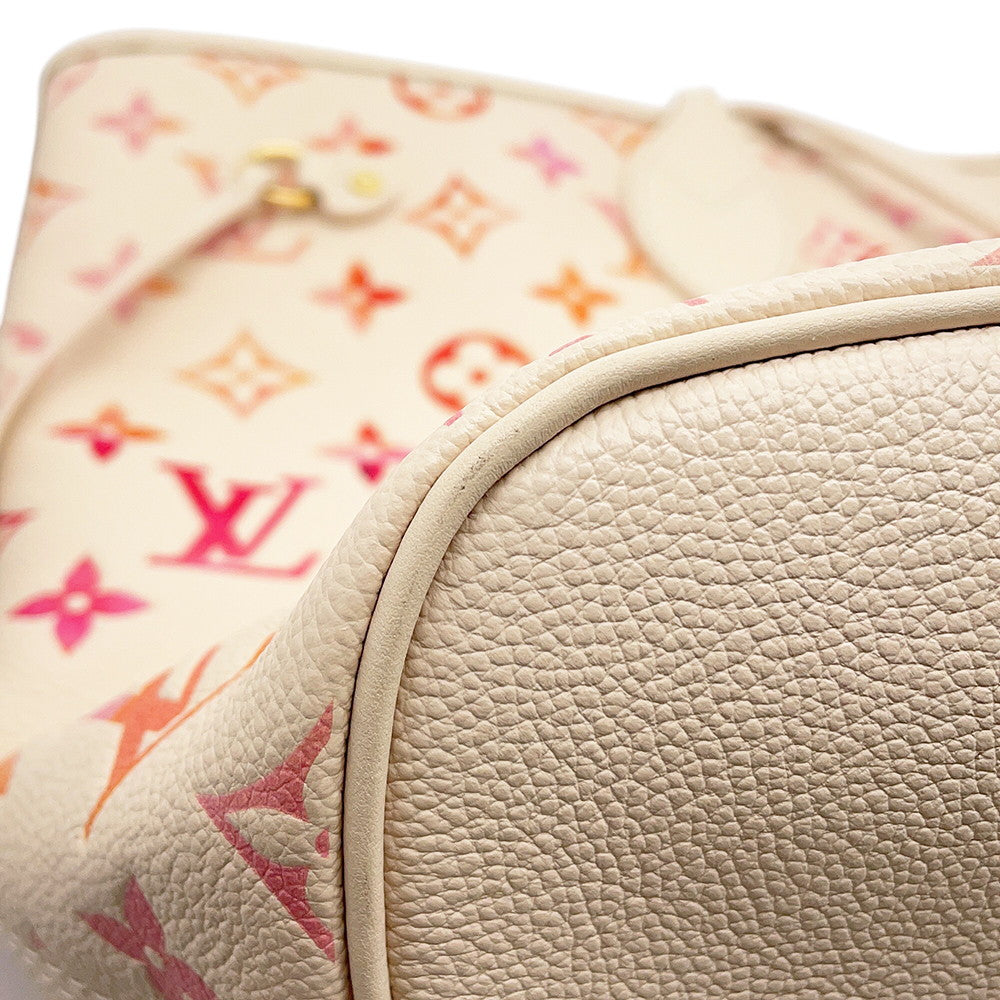 LOUIS VUITTON Neverfull Sunrise AquarelleM47080 Monogram Empreinte Leather Size MM