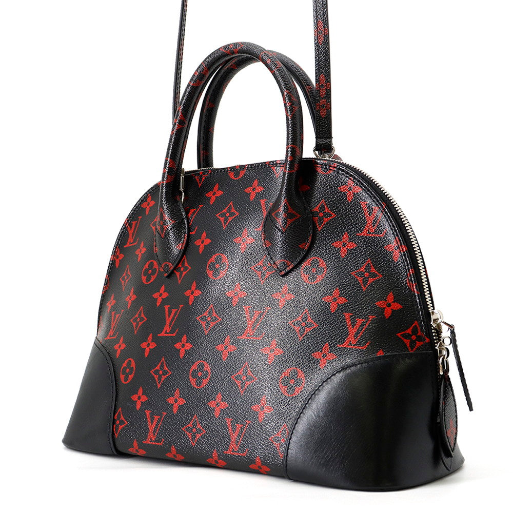 LOUIS VUITTON Alma Black/RedM41500 Monogram / Anfra Rouge Size PM