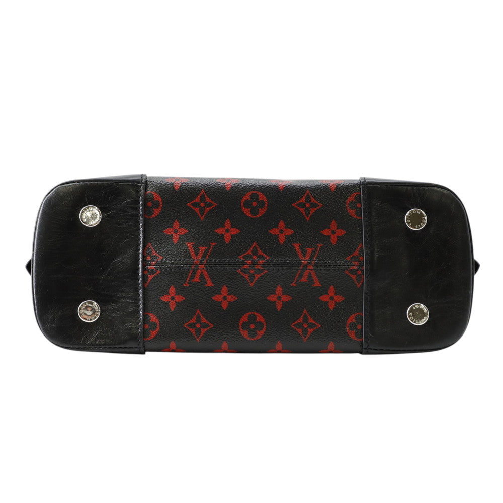 LOUIS VUITTON Alma Black/RedM41500 Monogram / Anfra Rouge Size PM