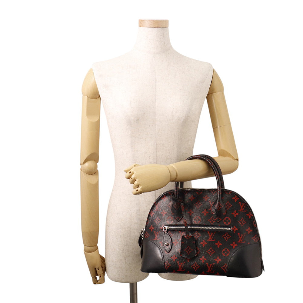 LOUIS VUITTON Alma Black/RedM41500 Monogram / Anfra Rouge Size PM