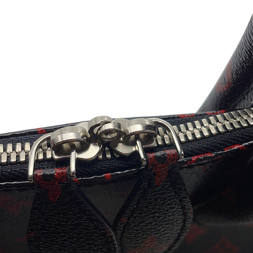 LOUIS VUITTON Alma Black/RedM41500 Monogram / Anfra Rouge Size PM