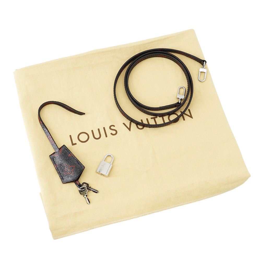 LOUIS VUITTON Alma Black/RedM41500 Monogram / Anfra Rouge Size PM