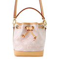 LOUIS VUITTON Nano Noe PinkM82427 Monogram Laminated Jacquard
