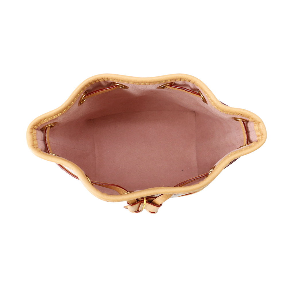 LOUIS VUITTON Nano Noe PinkM82427 Monogram Laminated Jacquard