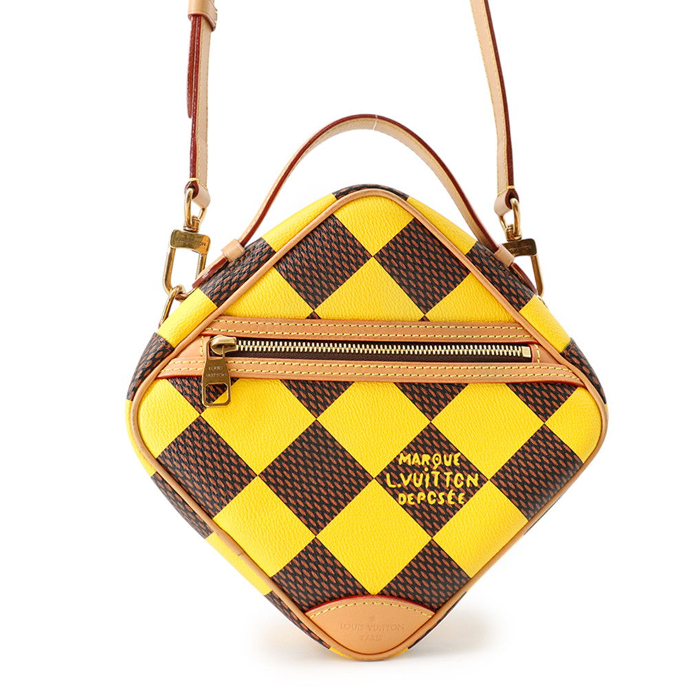 LOUIS VUITTON Chess Messenger JauneMattN40562 Damier・Pop