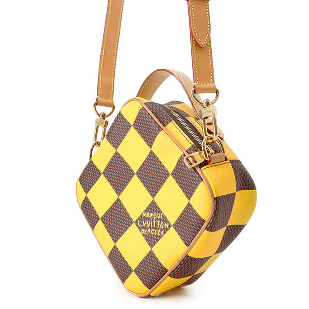 LOUIS VUITTON Chess Messenger JauneMattN40562 Damier・Pop