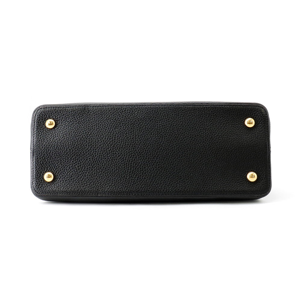 LOUIS VUITTON Capucines NoirM48864 Taurillon Leather Size MM