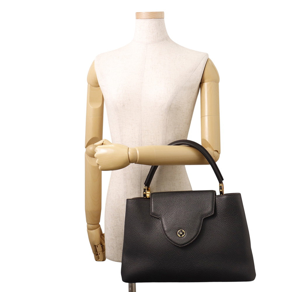 LOUIS VUITTON Capucines NoirM48864 Taurillon Leather Size MM