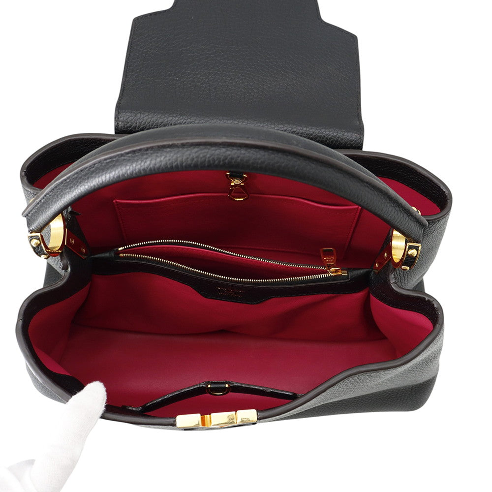 LOUIS VUITTON Capucines NoirM48864 Taurillon Leather Size MM