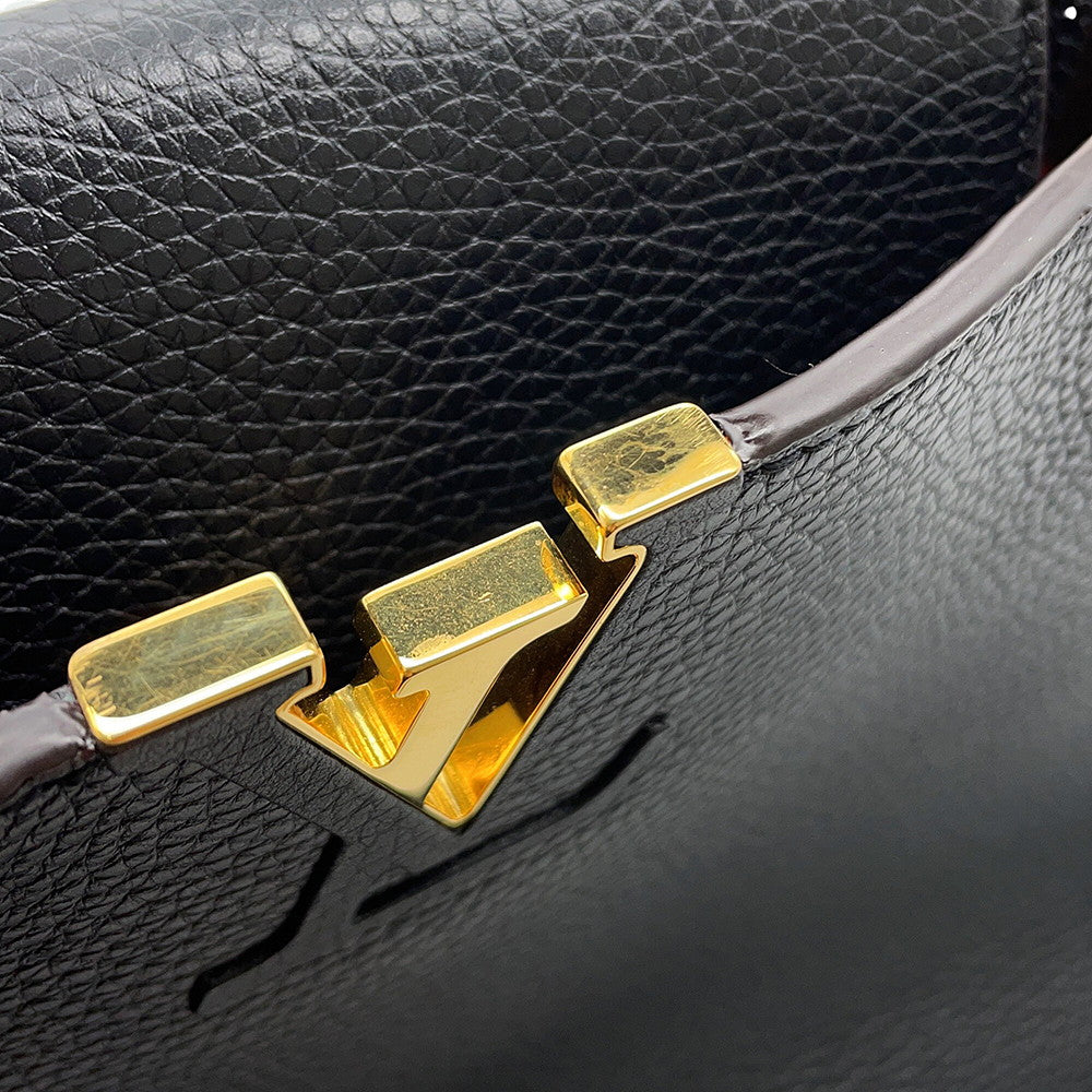 LOUIS VUITTON Capucines NoirM48864 Taurillon Leather Size MM