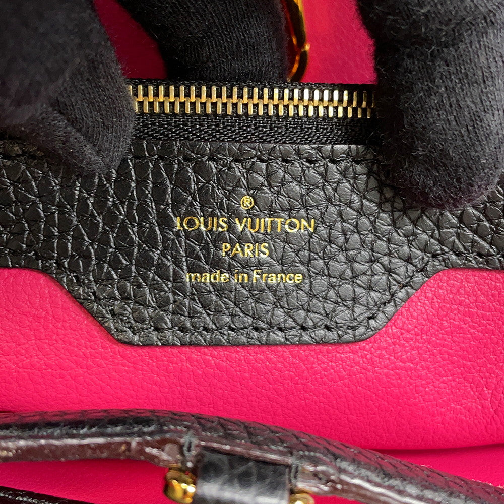 LOUIS VUITTON Capucines NoirM48864 Taurillon Leather Size MM
