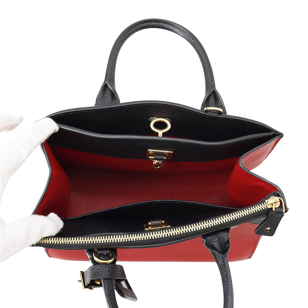 LOUIS VUITTON City Steamer Noir/RougeM54868 Leather Size PM