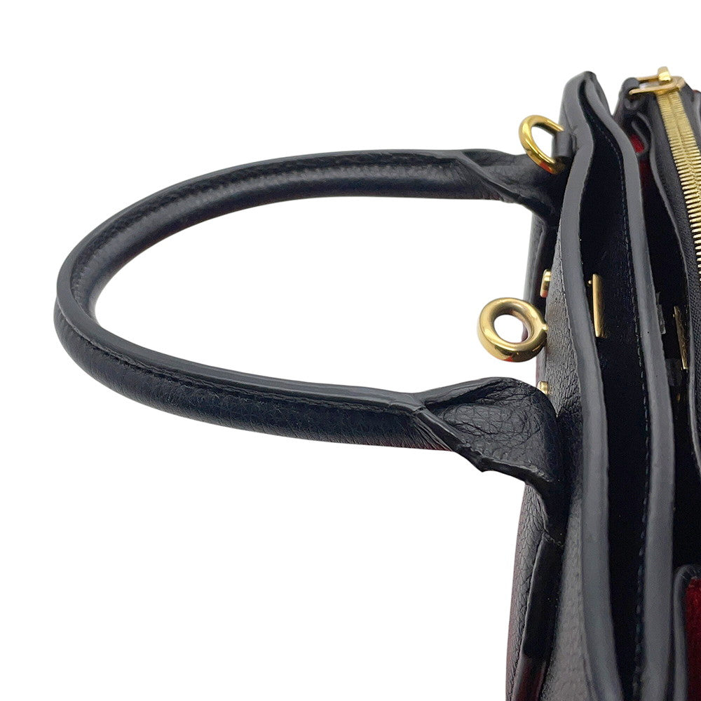 LOUIS VUITTON City Steamer Noir/RougeM54868 Leather Size PM