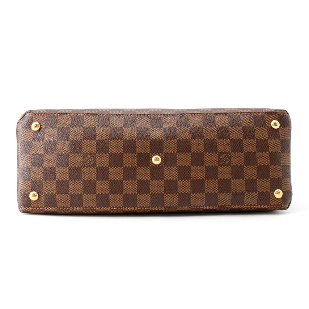 LOUIS VUITTON LV Riverside Lie De VinN40052 Damier Ebene Canvas Taurillon Leather