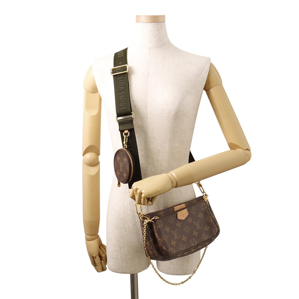 LOUIS VUITTON Multi Pochette Accessoires KhakiM44813 Monogram